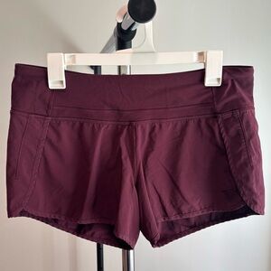 Lululemon Wine Red Women’s Athletic Shorts 8